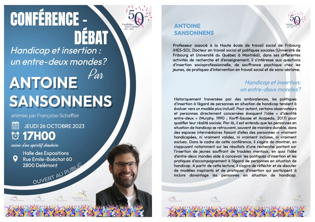 Conference Debat 50 ans Fondation les castors 1973-2023